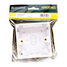 Load image into Gallery viewer, 1 Gang Surface Mounted Box, 25mm Deep
