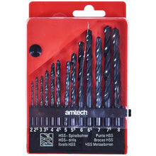 Load image into Gallery viewer, Amtech - 13pc High Speed Steel Drill Bit Set- Large

