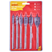 Load image into Gallery viewer, Amtech - Metric 6pc Flat Wood Bit Set
