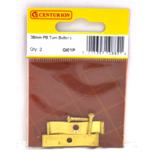 Centurion 38mm Solid Brass Turn button