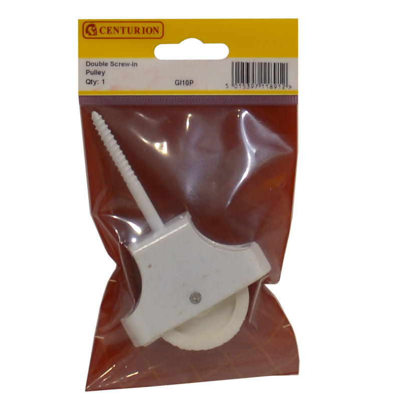 Centurion - Screw-In Pulley, Double, White, 45mm