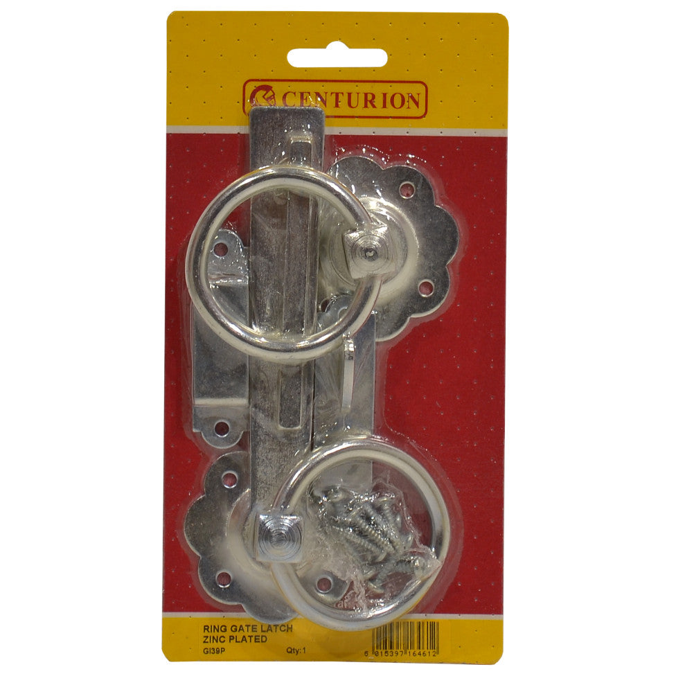 Centurion - Ring Gate Latch, Zinc Plated, 150mm