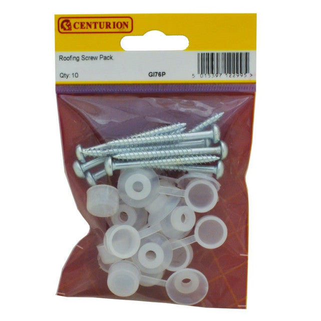 Centurion PVC Roofing Screw 10Pack