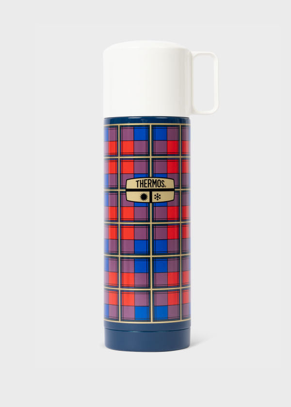 Thermos 'The Revival' Blue, Purple & Red Tartan Flask 500ml