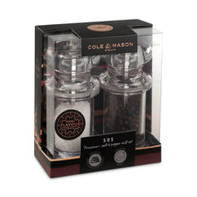 Load image into Gallery viewer, Cole &amp; Mason Acrylic Salt &amp; Pepper Mill Set
