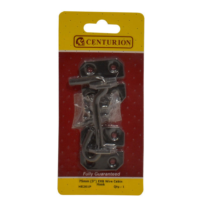 Centurion - Wire Cabin Hooks, Epoxy Black, 75mm