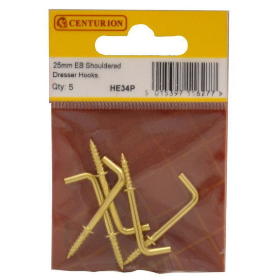 Centurion - 25mm EB Shouldered Dresser Hooks (Pack of 5)