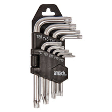 Load image into Gallery viewer, Amtech - 9 Piece L Type Torx@ Key set
