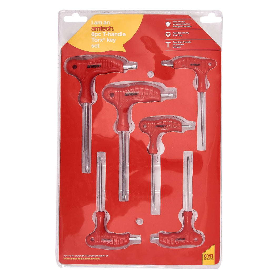 Amtech - 6pc T-Handle Torx@ Key Set