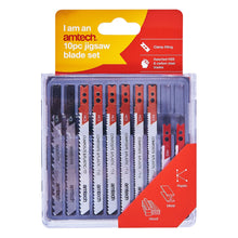 Load image into Gallery viewer, Amtech - 10pc Jigsaw Blade Set - Clamp Fitting
