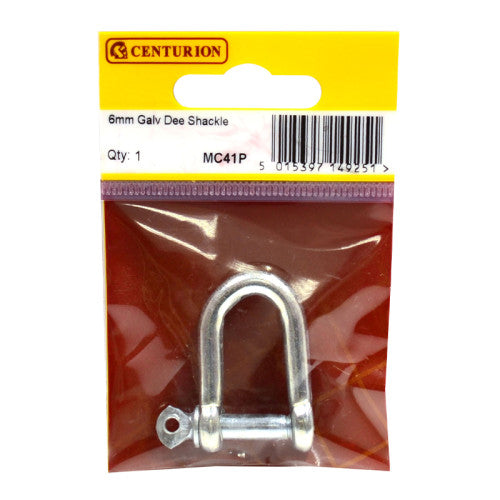 Centurion - 6mm Galvanised Dee Shackle - MC41P