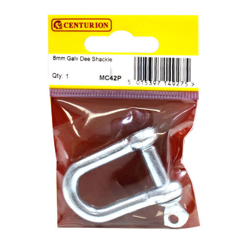 Centurion 8mm Galvanised Dee Shackle - MC42P