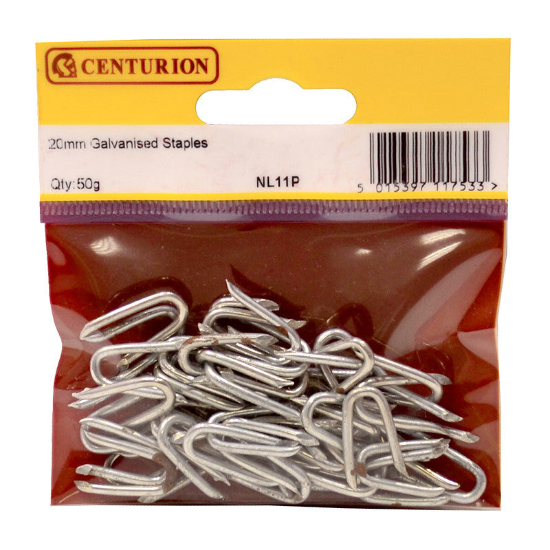 Centurion - 20mm Galvanised Staples