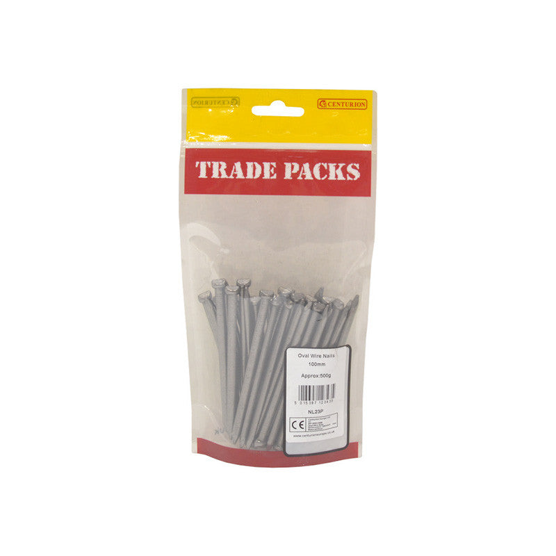 Centurion Bright Oval Wire Nails, 100mm