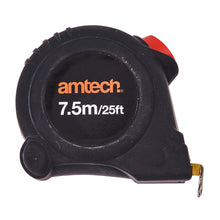 Load image into Gallery viewer, Amtech - Self Locking Measuring Tape 7.5m/25ft
