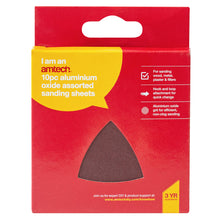 Load image into Gallery viewer, Amtech 10pc Aluminum Oxide Assorted Sanding Sheets
