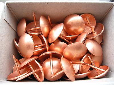 Centurion - Challenge 10mm Diameter Head Upholstery Nails 13mm Shank pk75 Copper