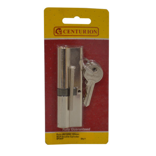 Centurion 100mm 6 Pin Double Euro Profile Cylinder Lock