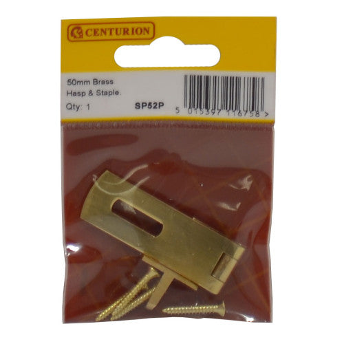 Centurion 50mm Brass Hasp & Staple - SP52P