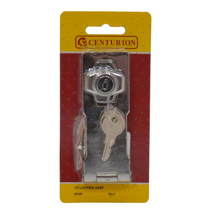 Centurion - Locking Hasp, Chrome Plated, 4 1/2inch