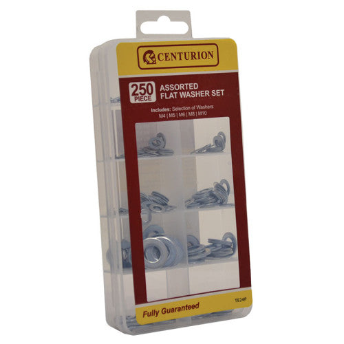 Centurion - 250 Piece Assorted Flat Washer Set - TE24P