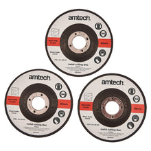 Load image into Gallery viewer, Amtech - 3 Piece 115mm Metal Cutting Disc Set
