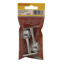 Load image into Gallery viewer, Centurion - 19mm (3/4&quot;) Polished Chrome Wardrobe End Supports - Pack of 2 - WA30P
