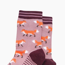 Load image into Gallery viewer, Pink Fox Women's Fluffy Bamboo Socks: UK 3-7 | EU 36-40 | US 5-9
