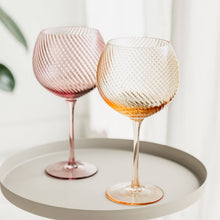 Load image into Gallery viewer, Twist Gin Glasses - Set of 2 Pink/Peach
