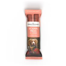 Load image into Gallery viewer, Scampi Fries Dog Snack · Scampi &amp; Pea Dog Snack Sticks
