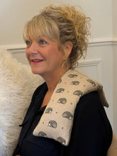 Load image into Gallery viewer, Hedgehogs - Duo Fabric Wheat Bag: Lavender
