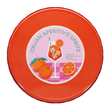 Load image into Gallery viewer, Round metal serving tray - Aperitivo Spritz
