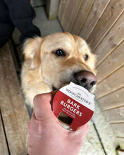 Load image into Gallery viewer, Bark Burgers Treat Pot · Mini Cheese Burgers Dog Treats

