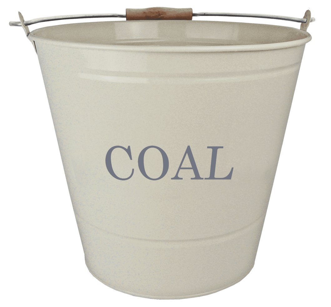 Manor Fireside 32cm Cream Metal Coal Bucket