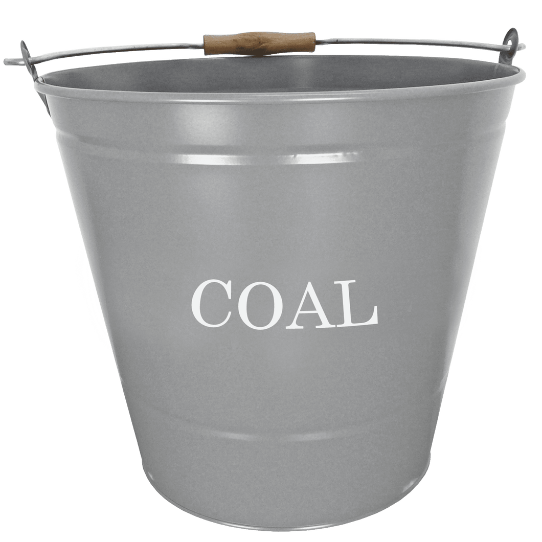 Manor Fireside 32cm Grey Metal Coal Bucket