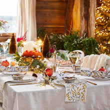 Load image into Gallery viewer, Gold Mistletoe Christmas Paper Napkins - 20 Pack | Christmas Decor |
