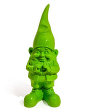 Load image into Gallery viewer, Medium Bright Green "Heart Hands" Gnome Figure
