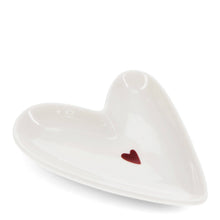 Load image into Gallery viewer, Glossy Ceramic Trinket Dish - Heart
