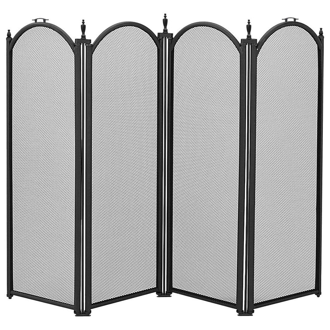 Dynasty 4 Fold Fireguard - Black