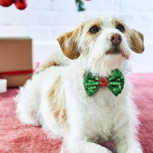 Load image into Gallery viewer, Christmas Entertainment Dog Bow Tie
