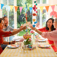 Load image into Gallery viewer, Bright Multi-Coloured Striped Wine Glasses | Kitchenware |

