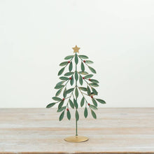 Load image into Gallery viewer, Festive Green Metal Tree with Red Berries, 25.5cm
