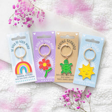 Load image into Gallery viewer, Be Kind to Your Mind Rainbow Keyring
