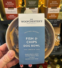 Load image into Gallery viewer, Fish &amp; Chips Dog Dinner Bowl
