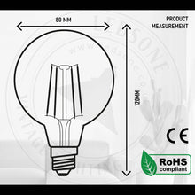 Load image into Gallery viewer, Vintage LED Bulb E27 G80 Dimmable 4W Globe Light Warm White ~3377
