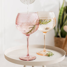 Load image into Gallery viewer, Twist Gin Glasses - Set of 2 Pink/Peach
