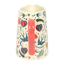 Load image into Gallery viewer, Cream Folk Print Ceramic Flower Jug
