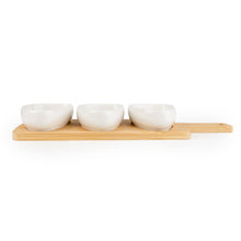 Load image into Gallery viewer, Set of 3 Dishes on Bamboo Tray - Tomatoes 1pk
