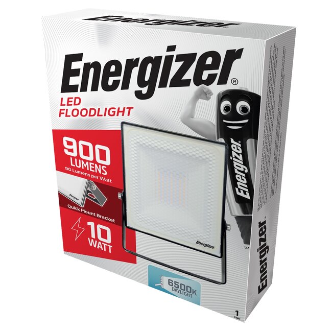 Energizer 10W LED Outdoor Security Light IP65 Energy Saving Floodlight Daylight