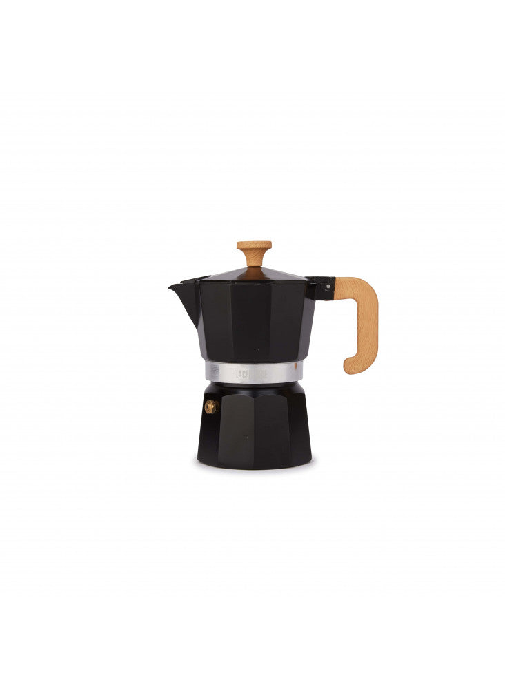 La Cafetiere 'Venice' Espresso Maker - Matt Black Coated Aluminum - 3 Cup/150ml